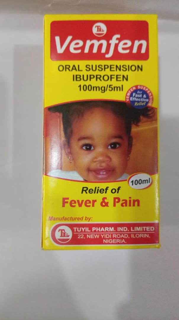 VEMFEN 100ML (IBUPROFEN)
