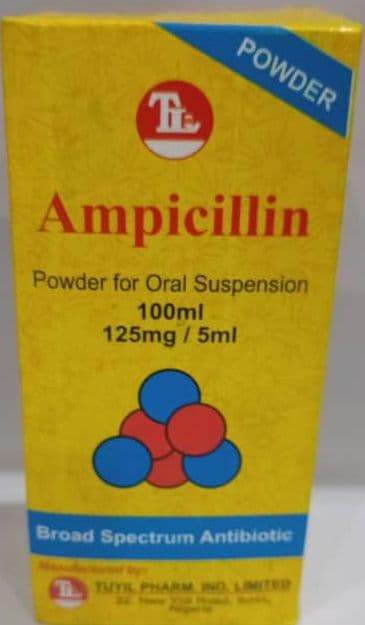 AMPICILLIN ORAL SUSPENSION 100ML