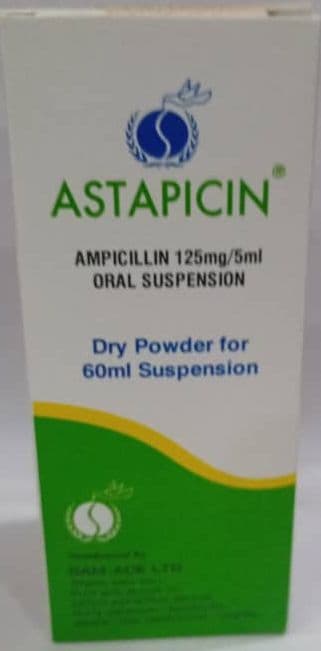 ASTAPICIN ORAL SUSPENSION 60ML (AMPICILLIN)