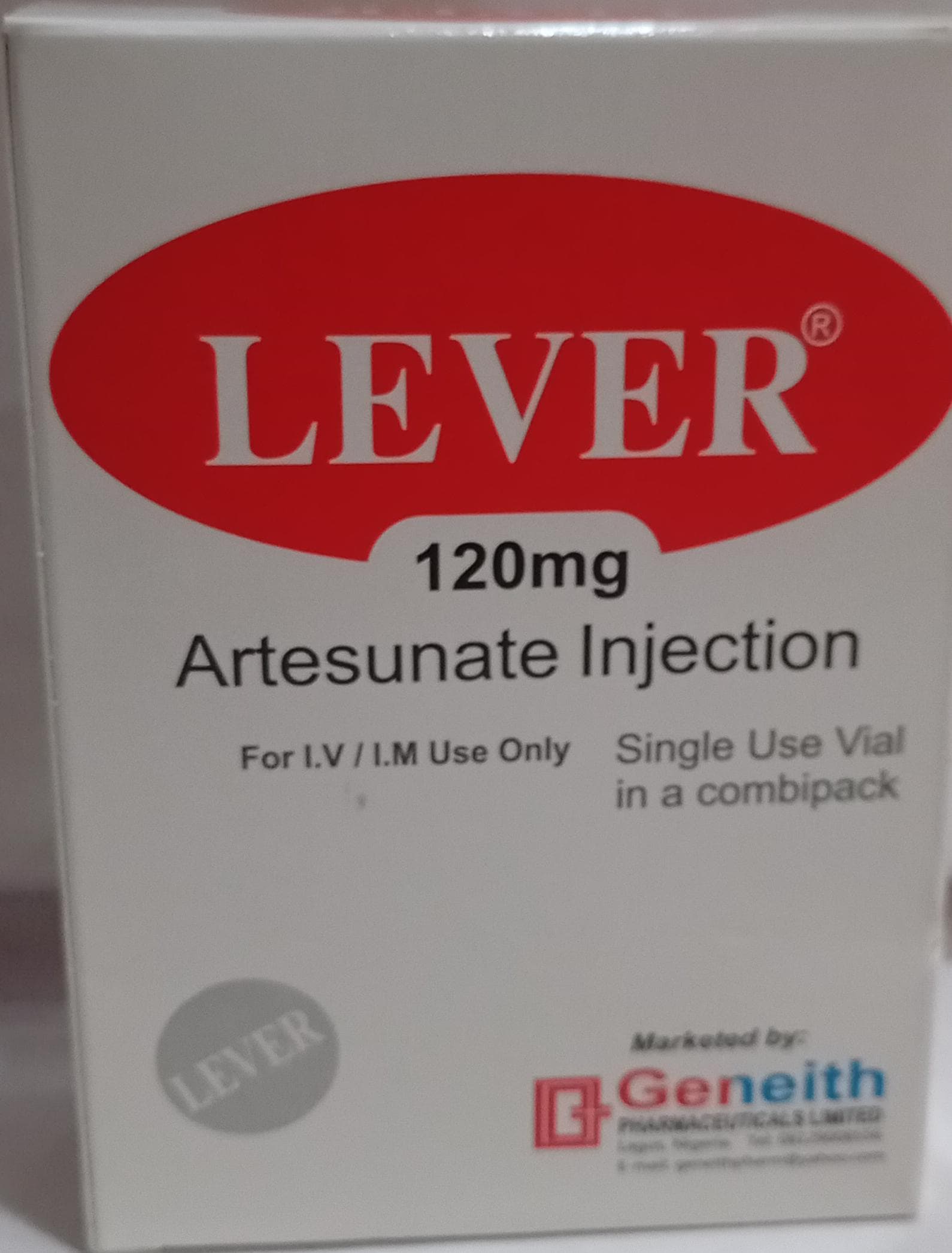 INJECTION ARTESUNATE 120MG (LEVER)