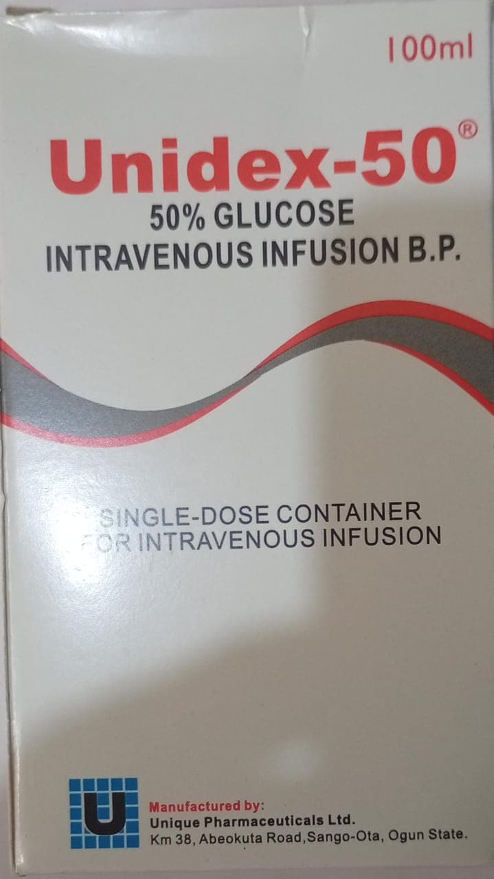 INJECTION 50% GLUCOSE INFUSION (UNIDEX-50)