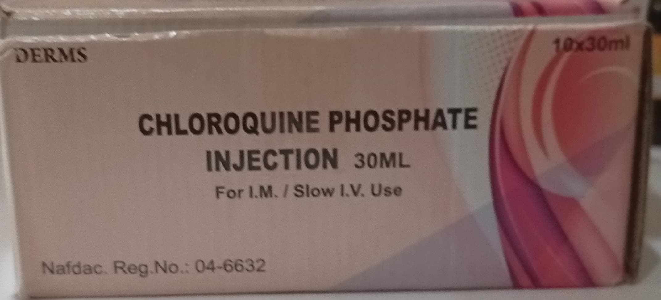 INJ CHLOROQUINE PHOSPHATE (DERM)