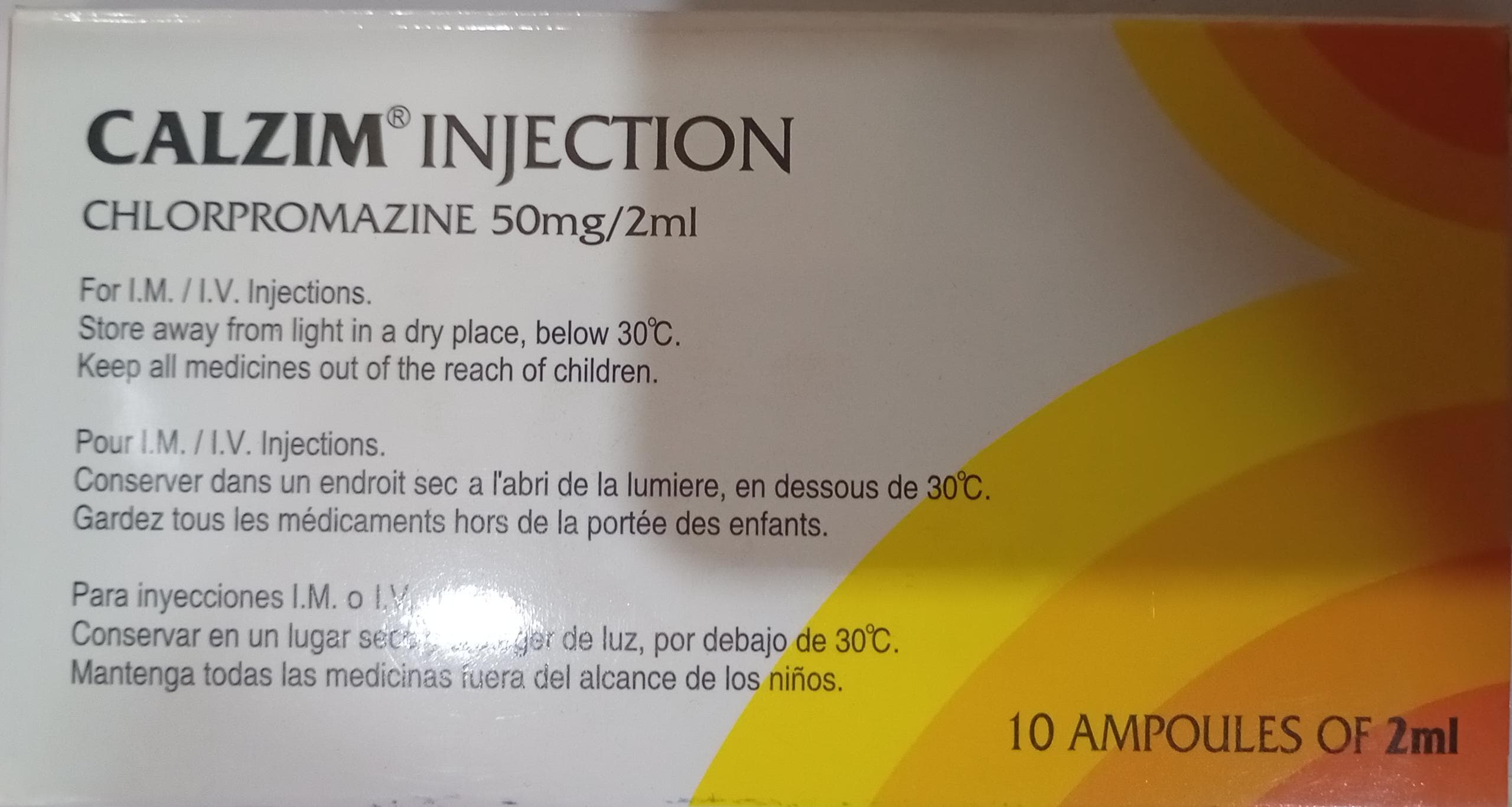 INJ CHLORPROMAZINE (CALZIM)