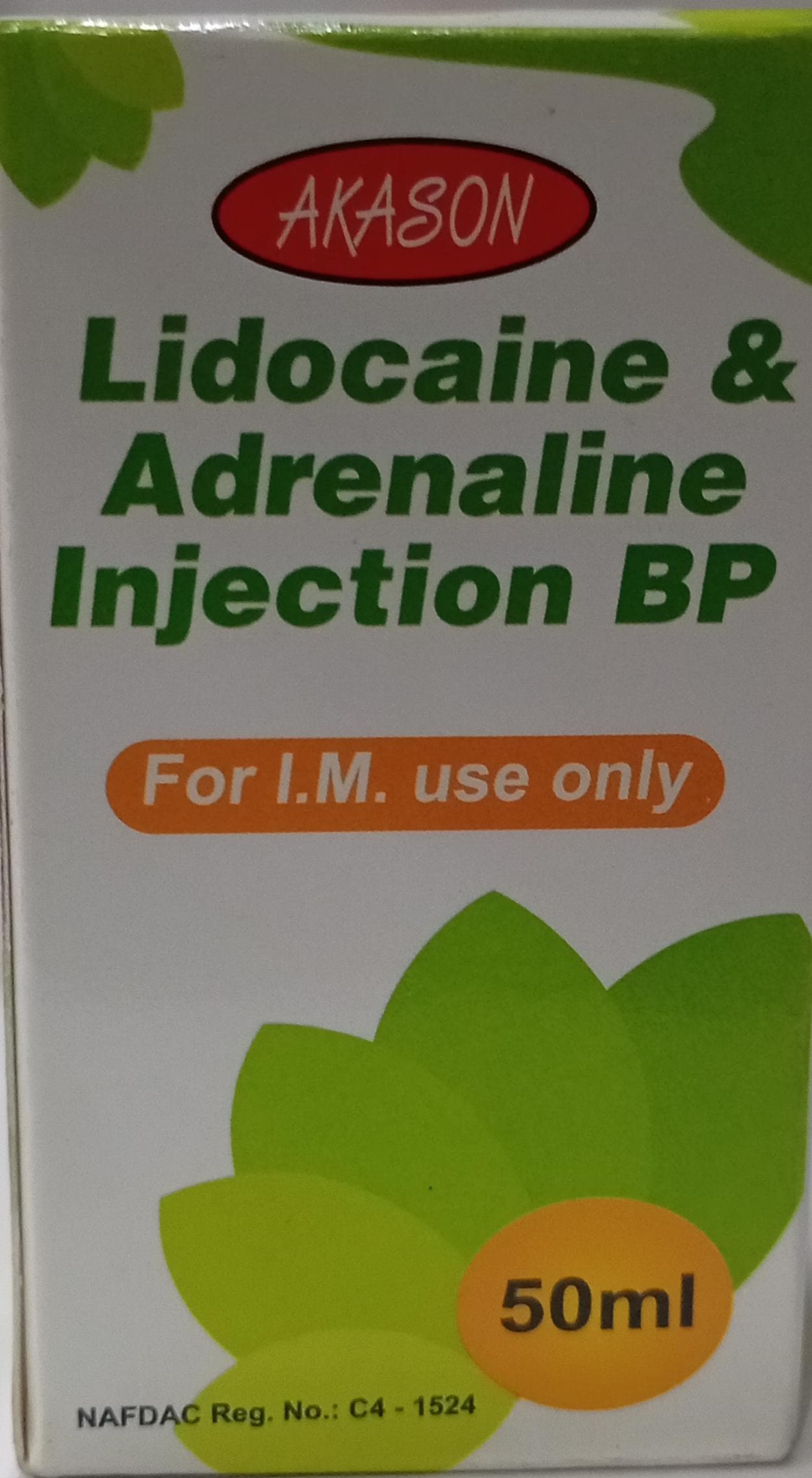 INJ LIDOCAINE & ADRENALINE (AKASON)