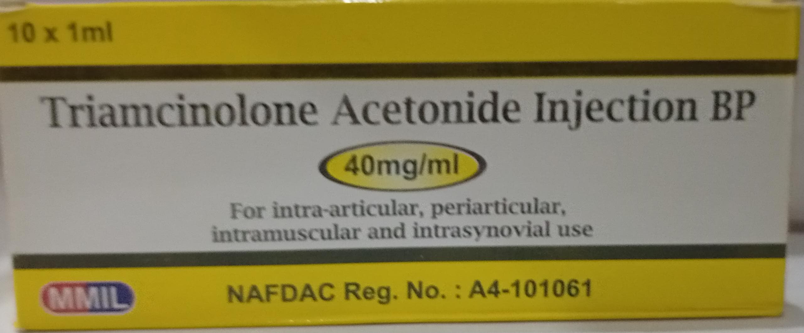 INJ TRIAMCINOLONE ACETONIDE (MMIL)