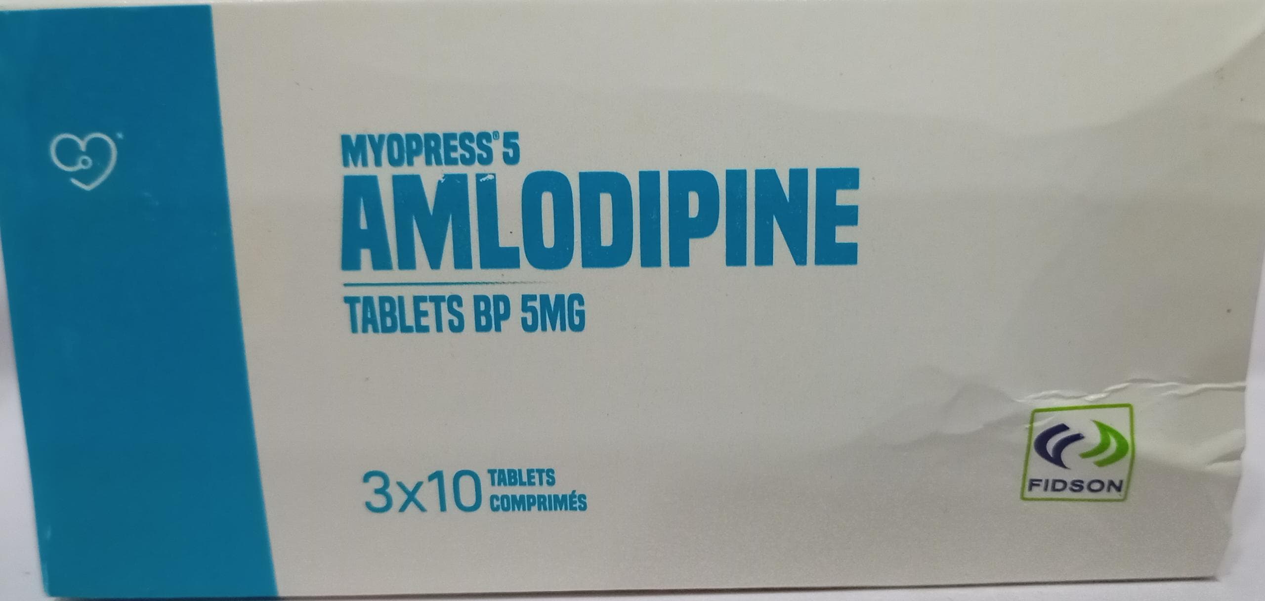 AMLODIPINE 5MG (MYOPRESS)