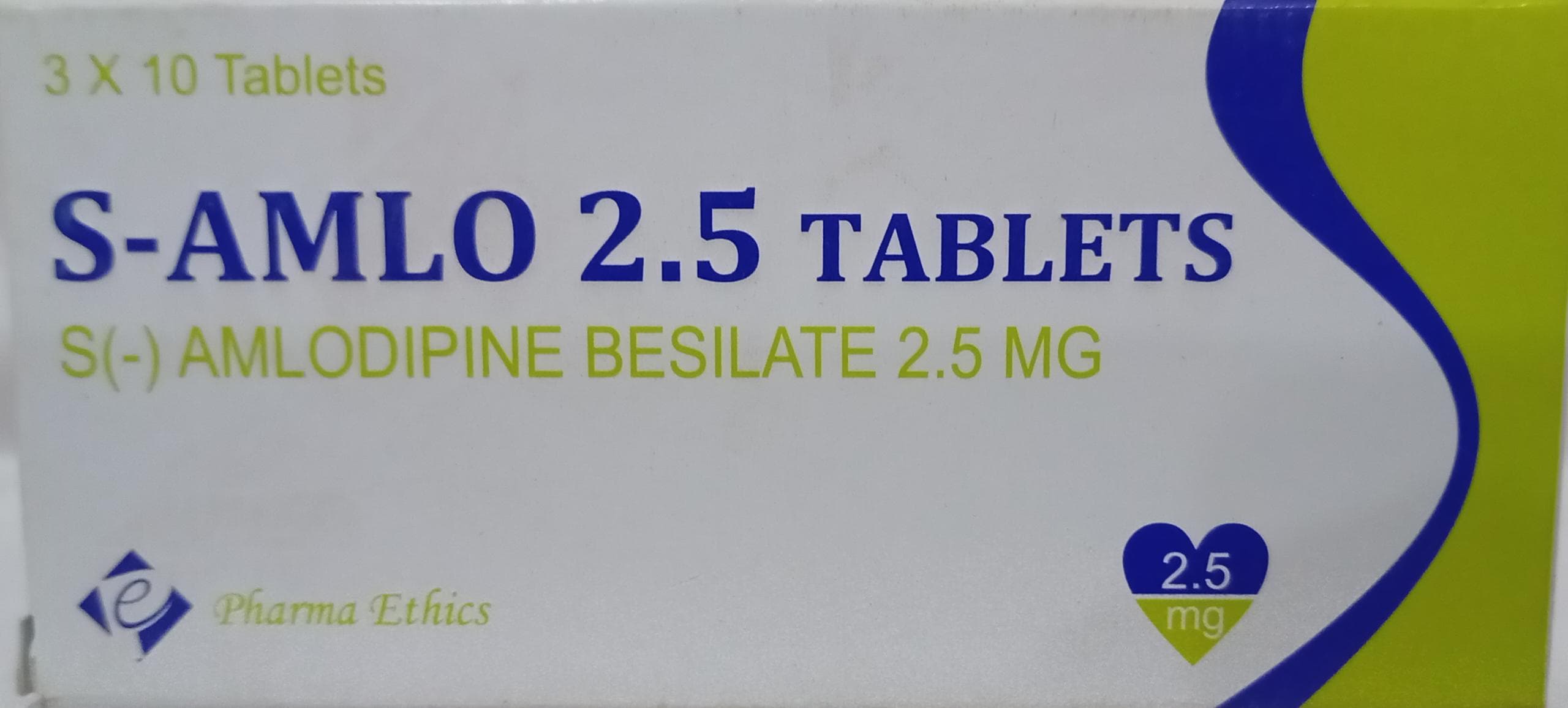 S AMLO 2.5 (S AMLODIPINE BESILATE 2.5MG)