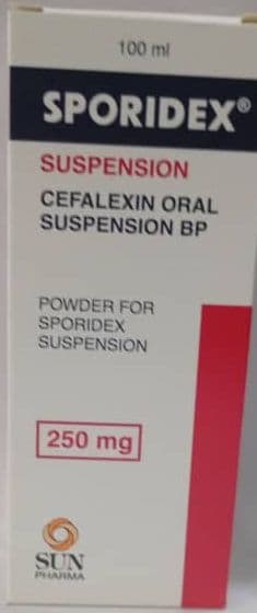 SPORIDEX SUSPENSION (125mg) 100ML