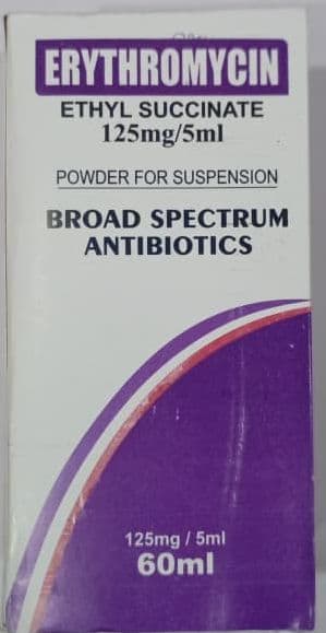 ERYTHROMYCIN SUSPENSION (RICO) 60ML