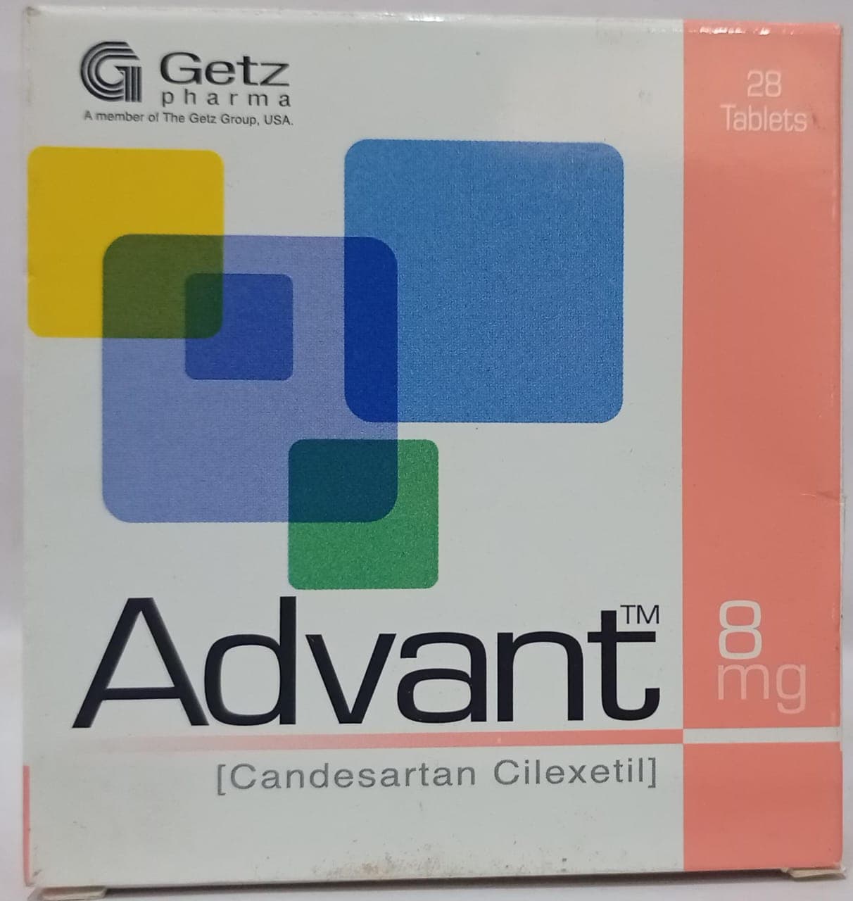 CANDESARTAN CILEXETIL (ADVANT 8MG)