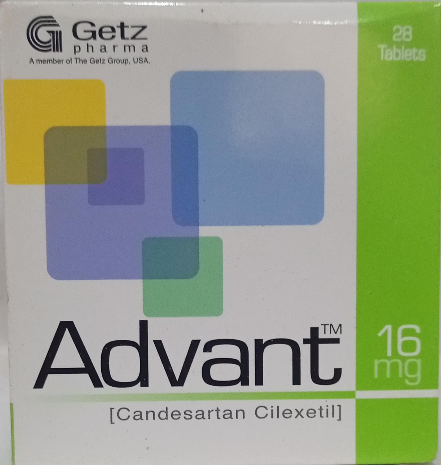 CANDESARTAN CILEXETIL (ADVANT 16MG)