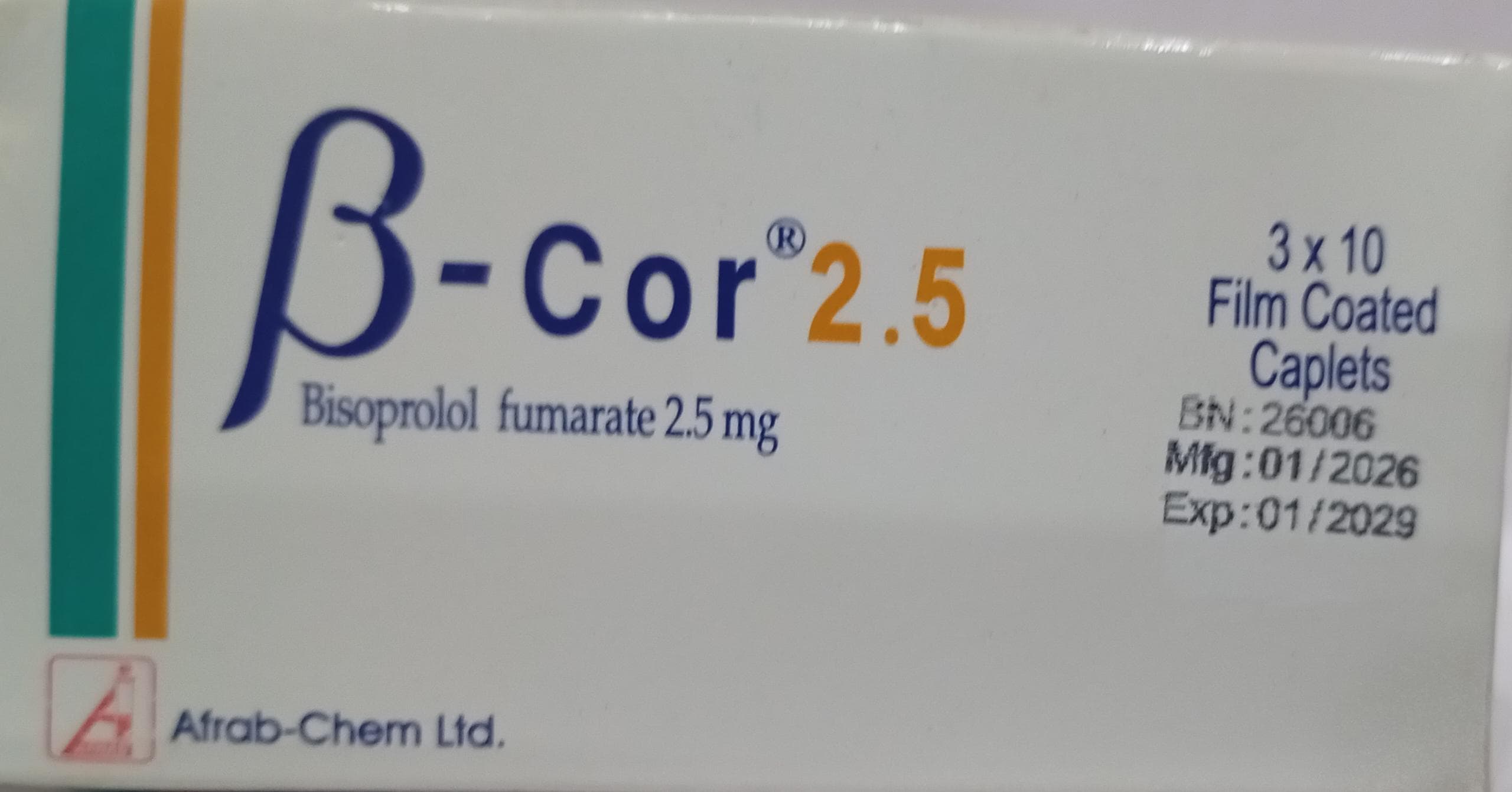 B COR 2.5 (BISOPROLOL FUMARATE)