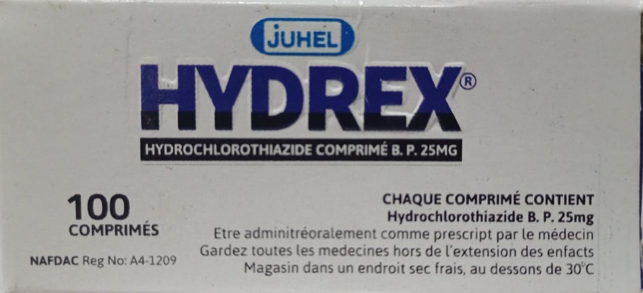 HYDREX (HYDROCHLOROTHIAZIDE 25MG)