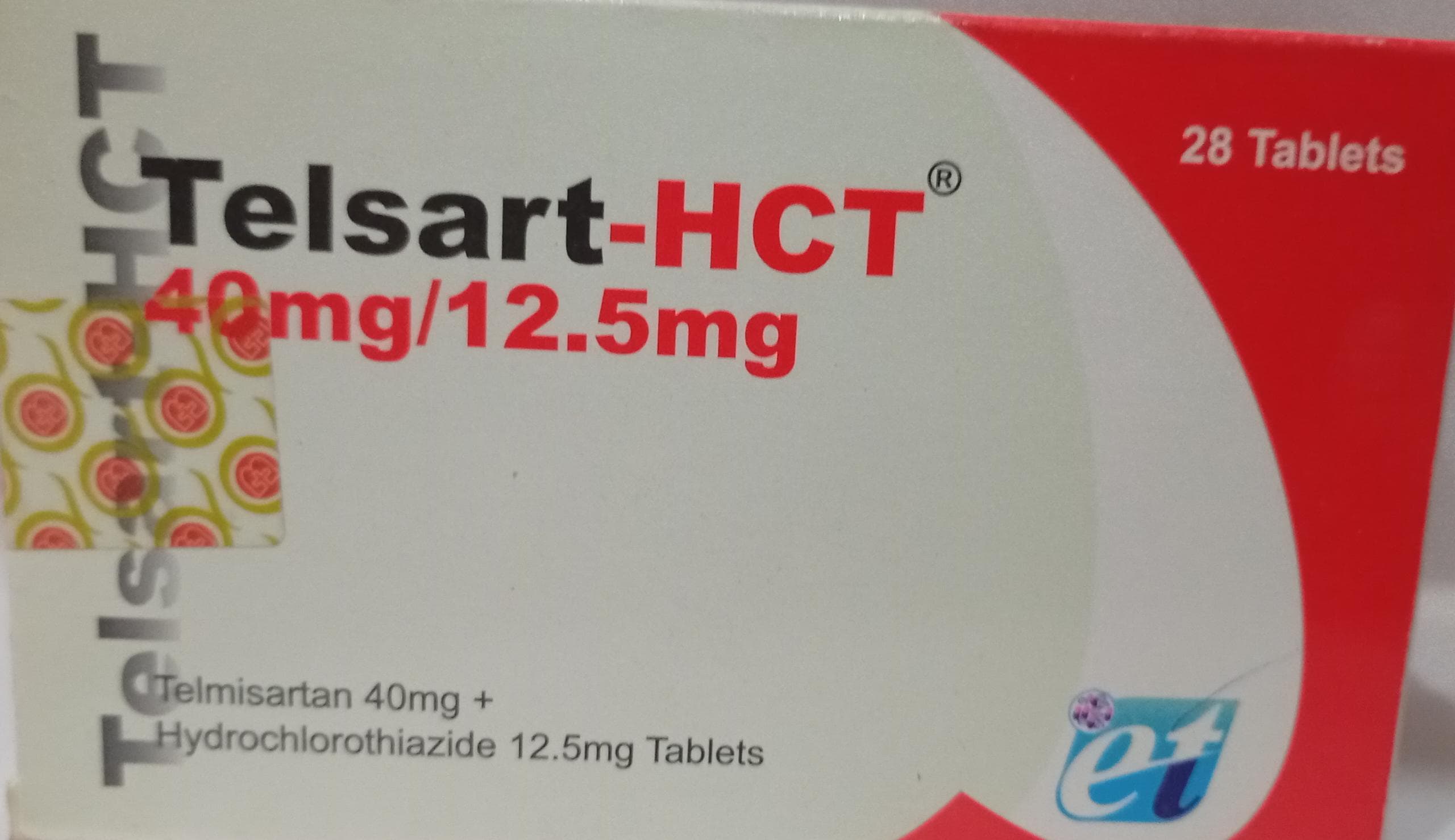 TELSART HCT 40 (TELMISARTAN/HYDROCHLOROTHIAZIDE)