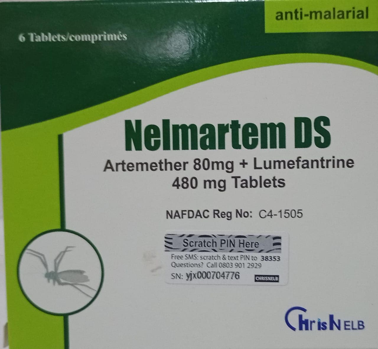 NELMARTEM DS *24 40/480MG