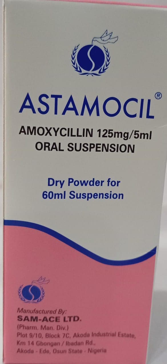 ASTAMOCIL SUSP (AMOXICILLIN 125MG/5ML)