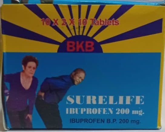 IBUPROFEN 200MG TAB (BKB SURELIFE)
