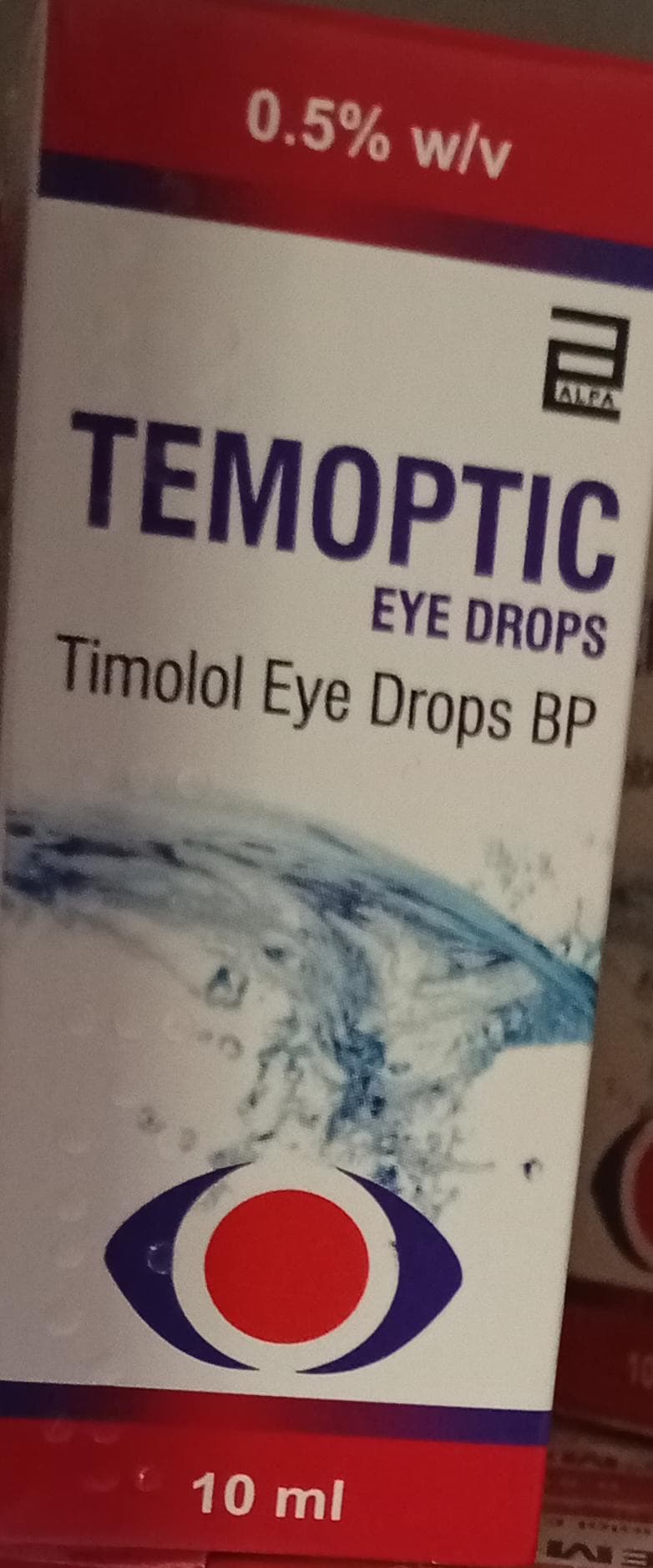 TEMOPTIC EYE DROPS
