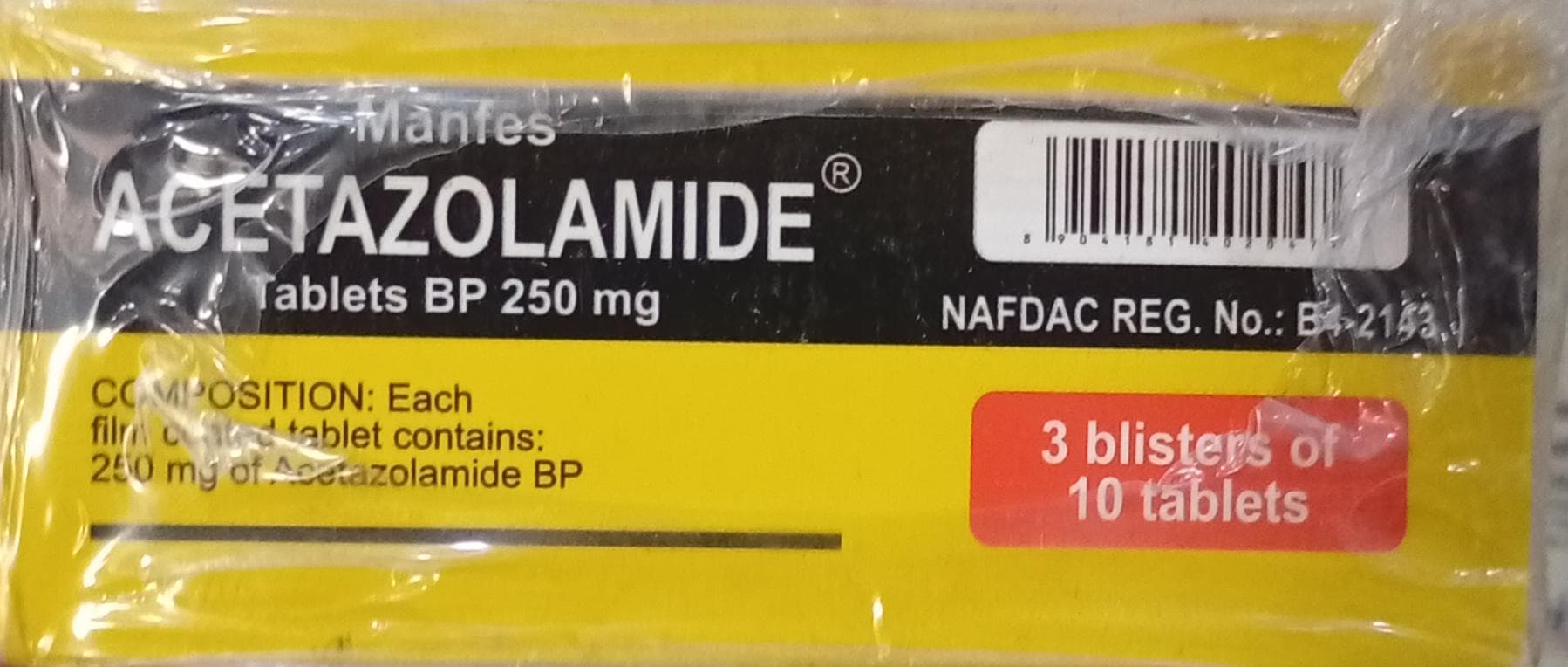 ACETAZOLAMIDE