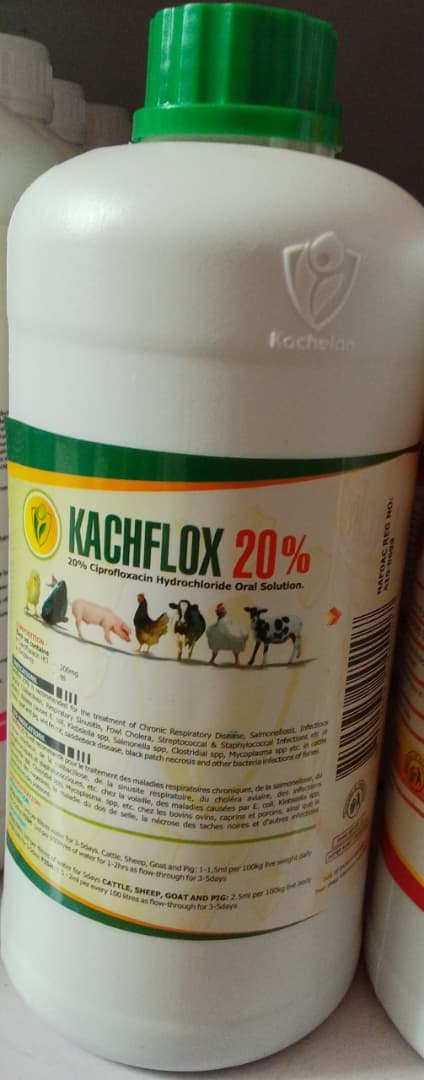 CIPROFLOXACIN ORAL SOLUTION 1L (KACHFLOX 20%)