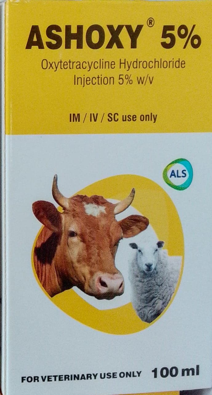 OXYTETRACYCLINE INJ 5% 100ML (ASHOXY)