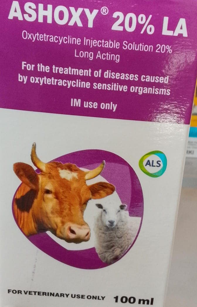 OXYTETRACYCLINE INJ 20% 100ML (ASHOXY)