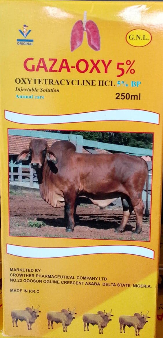 OXYTETRACYCLINE INJ 5% (GAZAOXY) 250ML