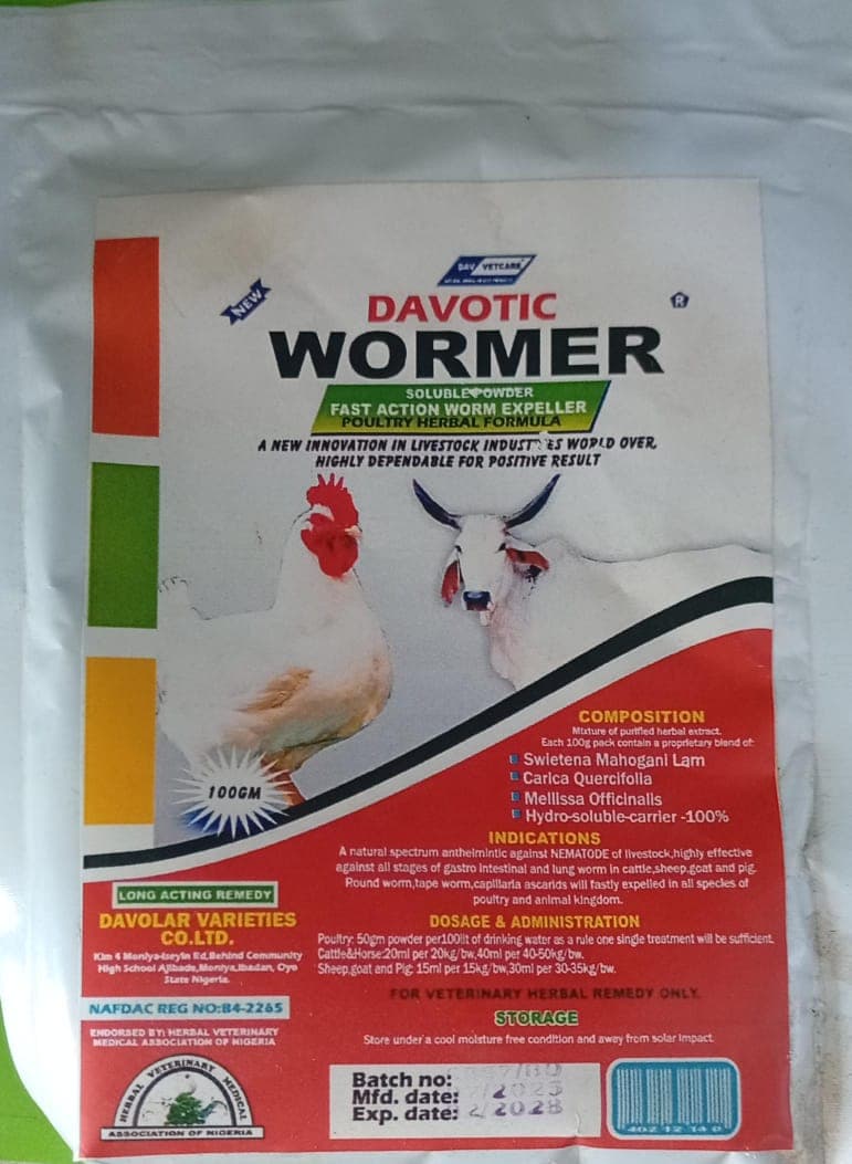 WORMER 100GM (DAVOTIC)