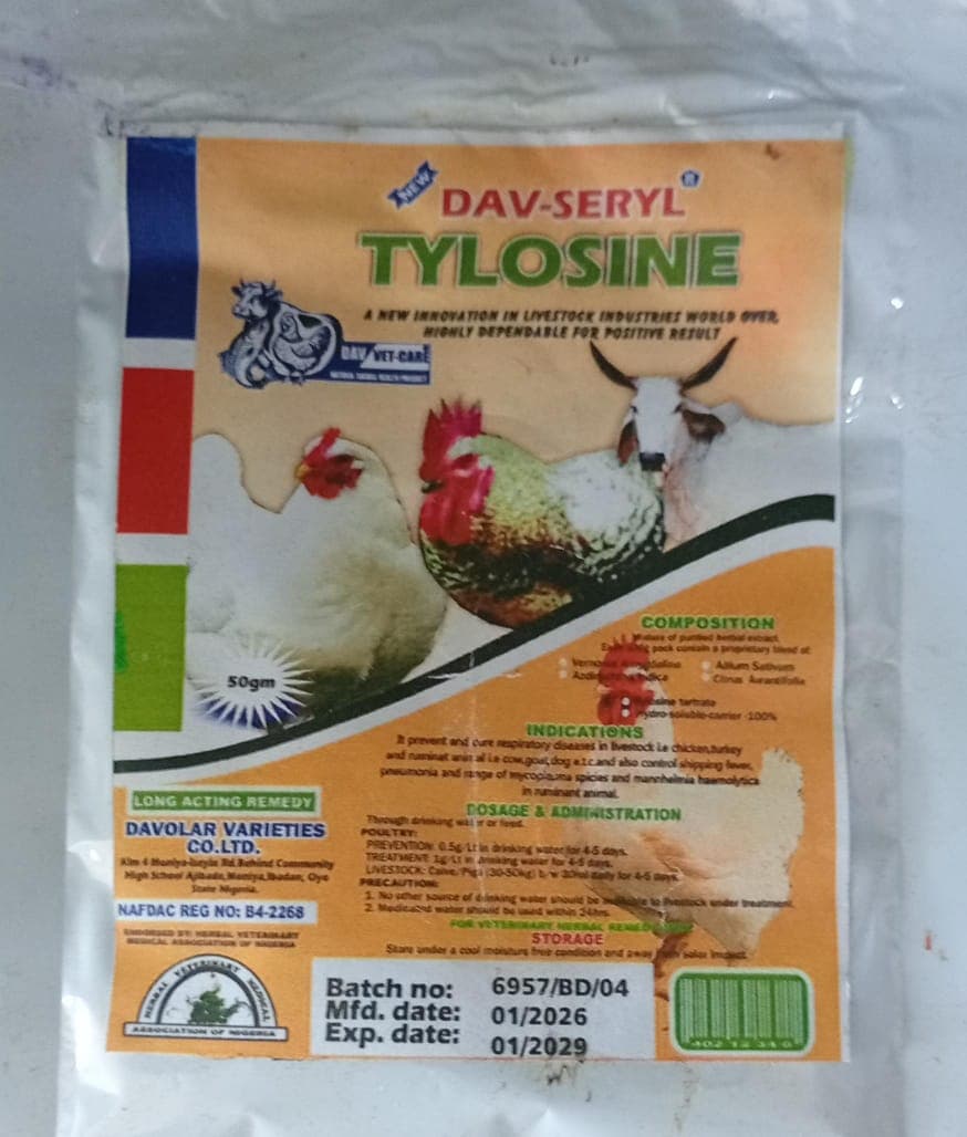 TYLOSINE 50G (DAV SERYL)