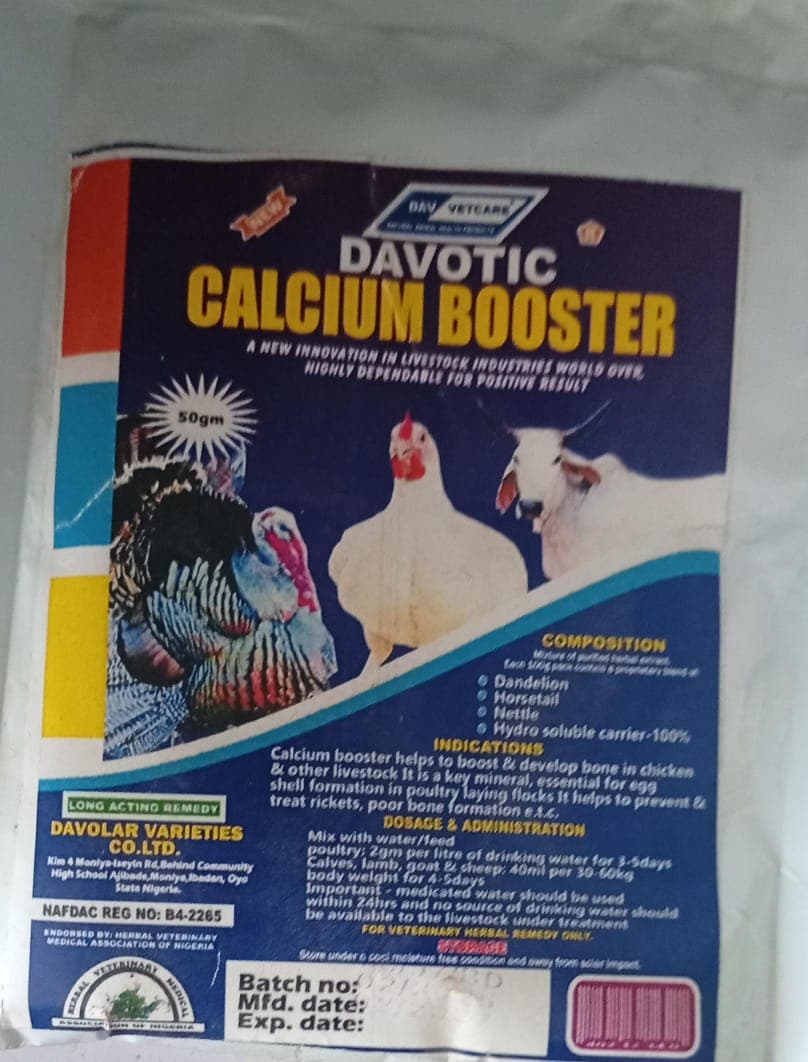 CALCIUM BOOSTER 50G (DAVOTIC)