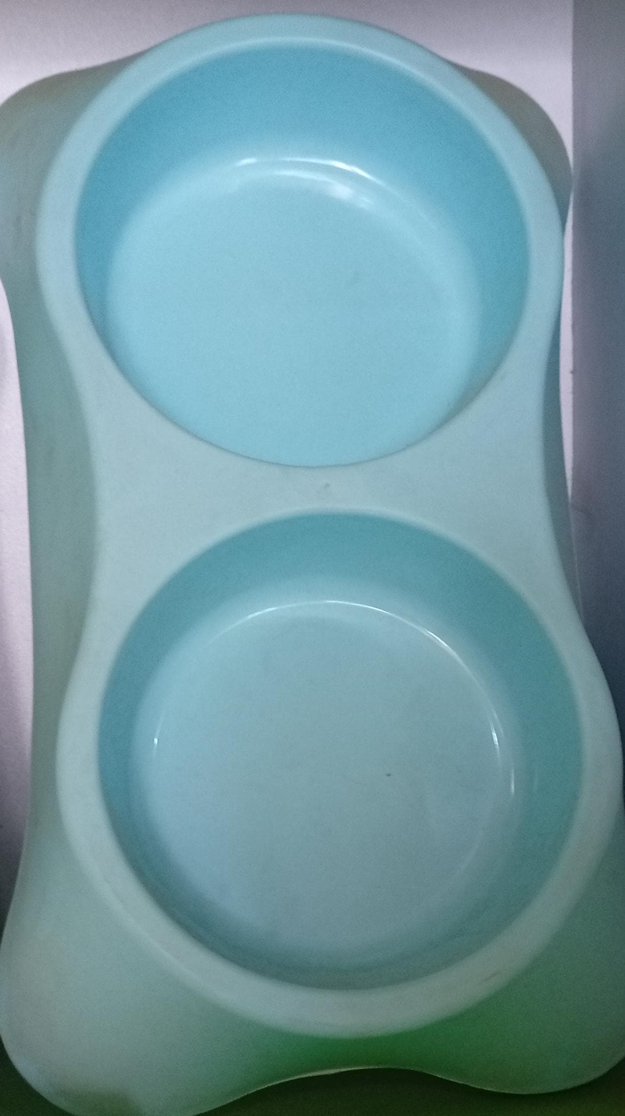 2 IN 1 PLASTIC DOG PLATE BIG