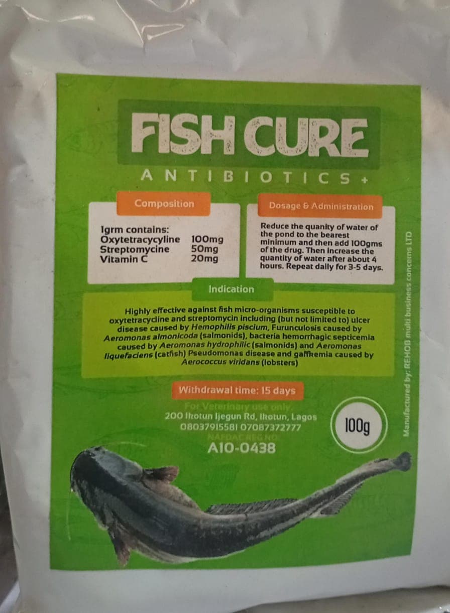 FISH CURE 100GM (FISH ANTI-BIOTIC & VITAMIN)