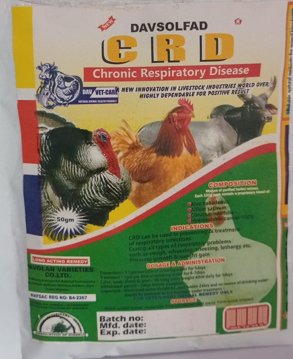 CRD 50G (DAVSOLFAD)