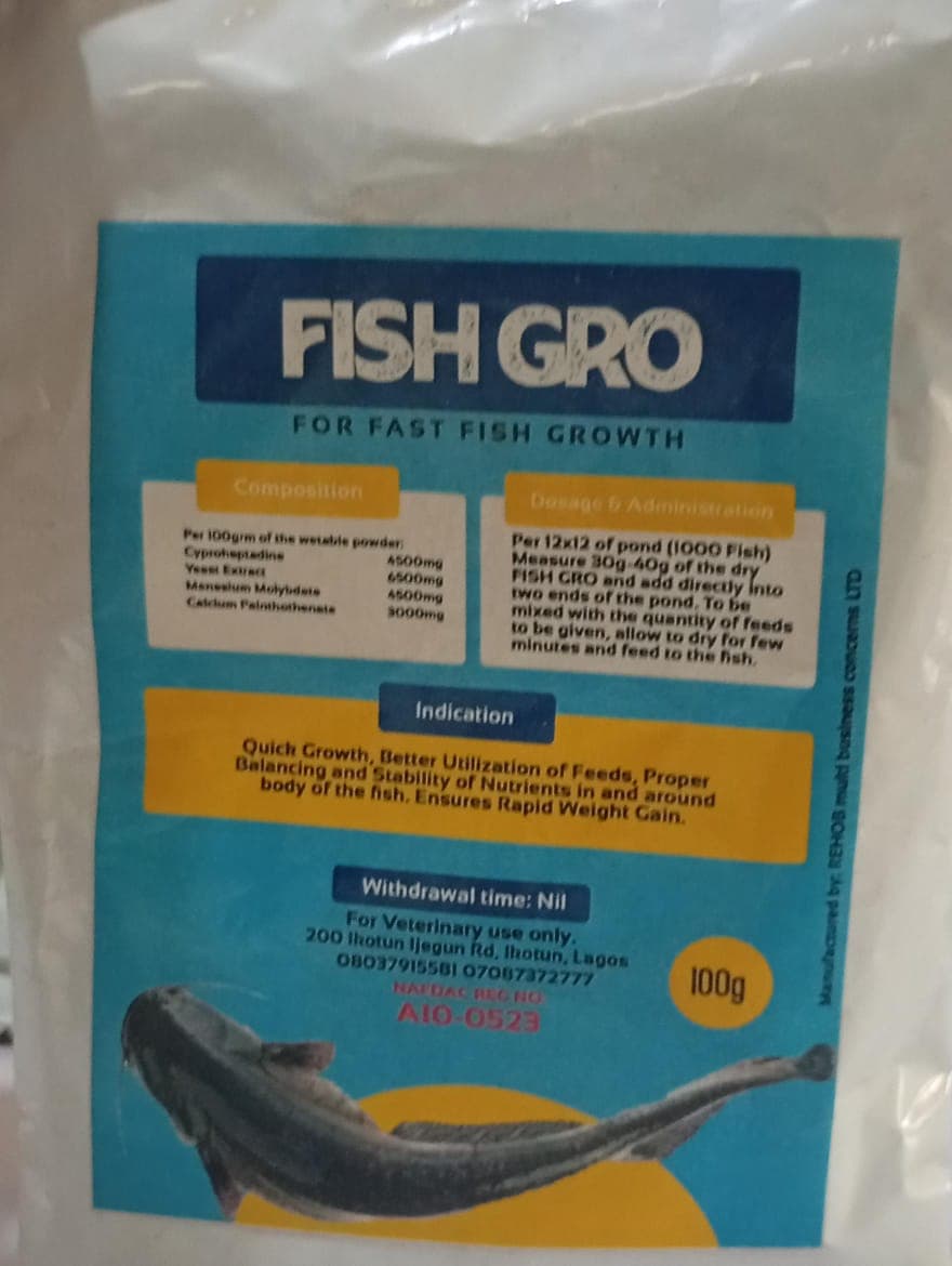 FISH GRO 100G (FOR FAST FISH GROWTH)