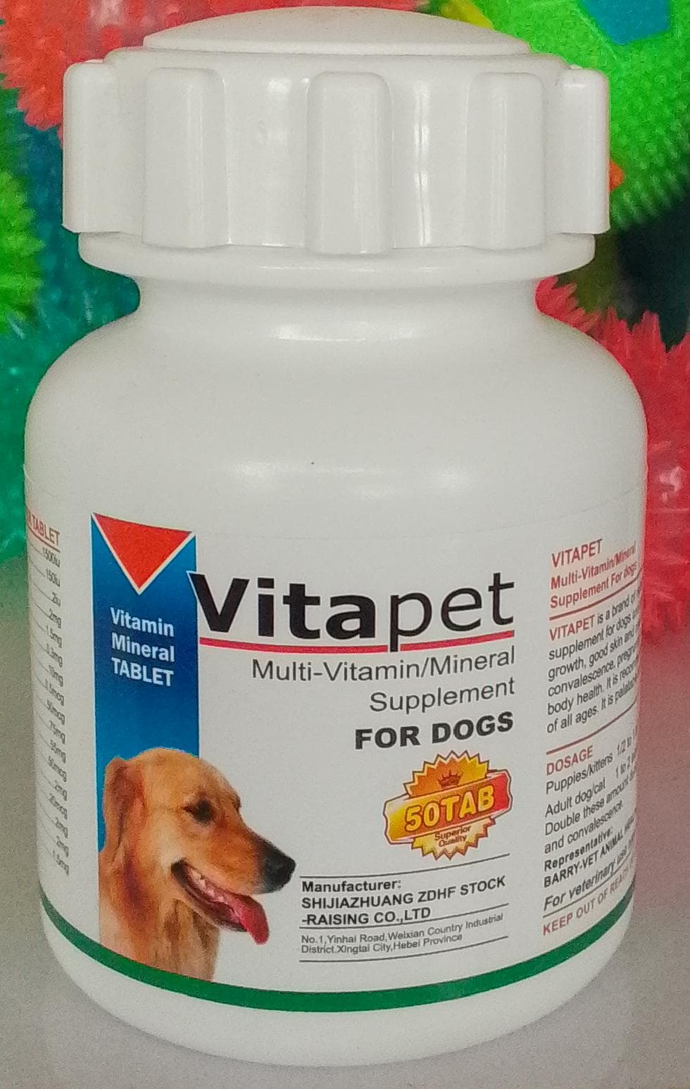 MULTIVITAMIN & MINERAL SUPPLEMENT FOR DOG (VITAPET) 50 TAB