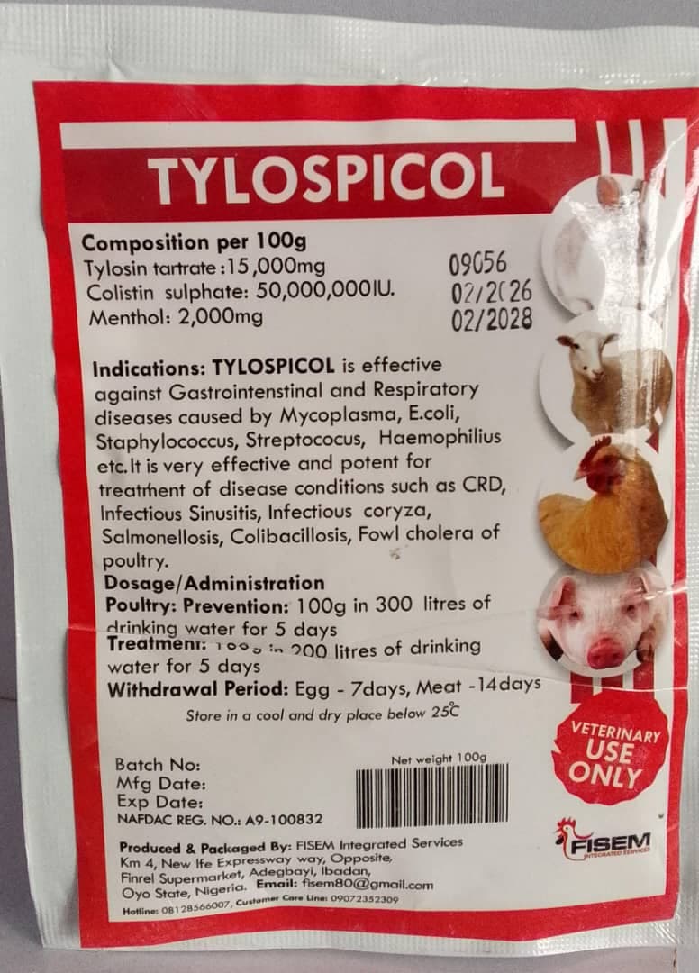 TYLOSPICOL 100G