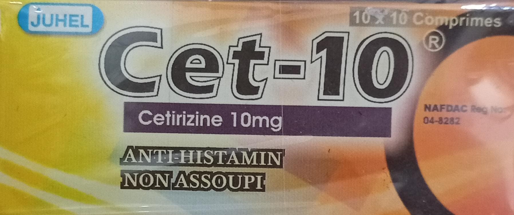 CET 10 (CETIRIZINE HYDROCHLO 10MG)