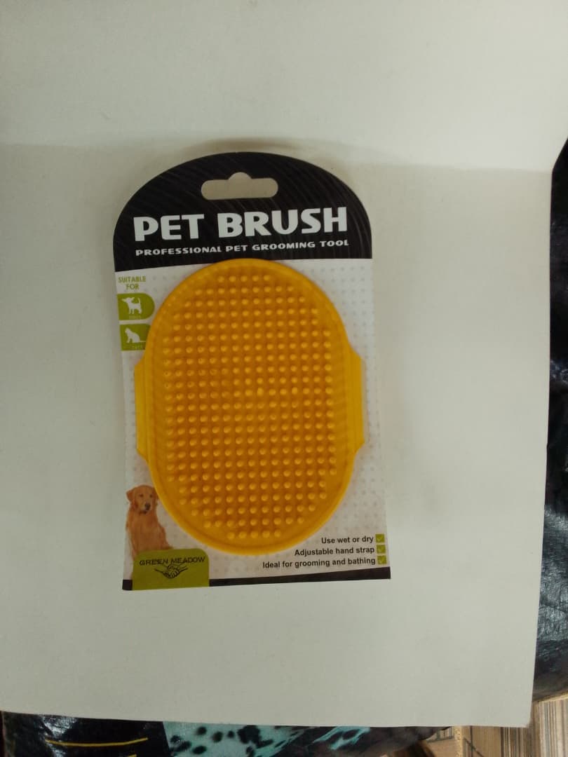 PALM BATHING BRUSH (PROFESSIONAL PET GROOMING TOOL) X1