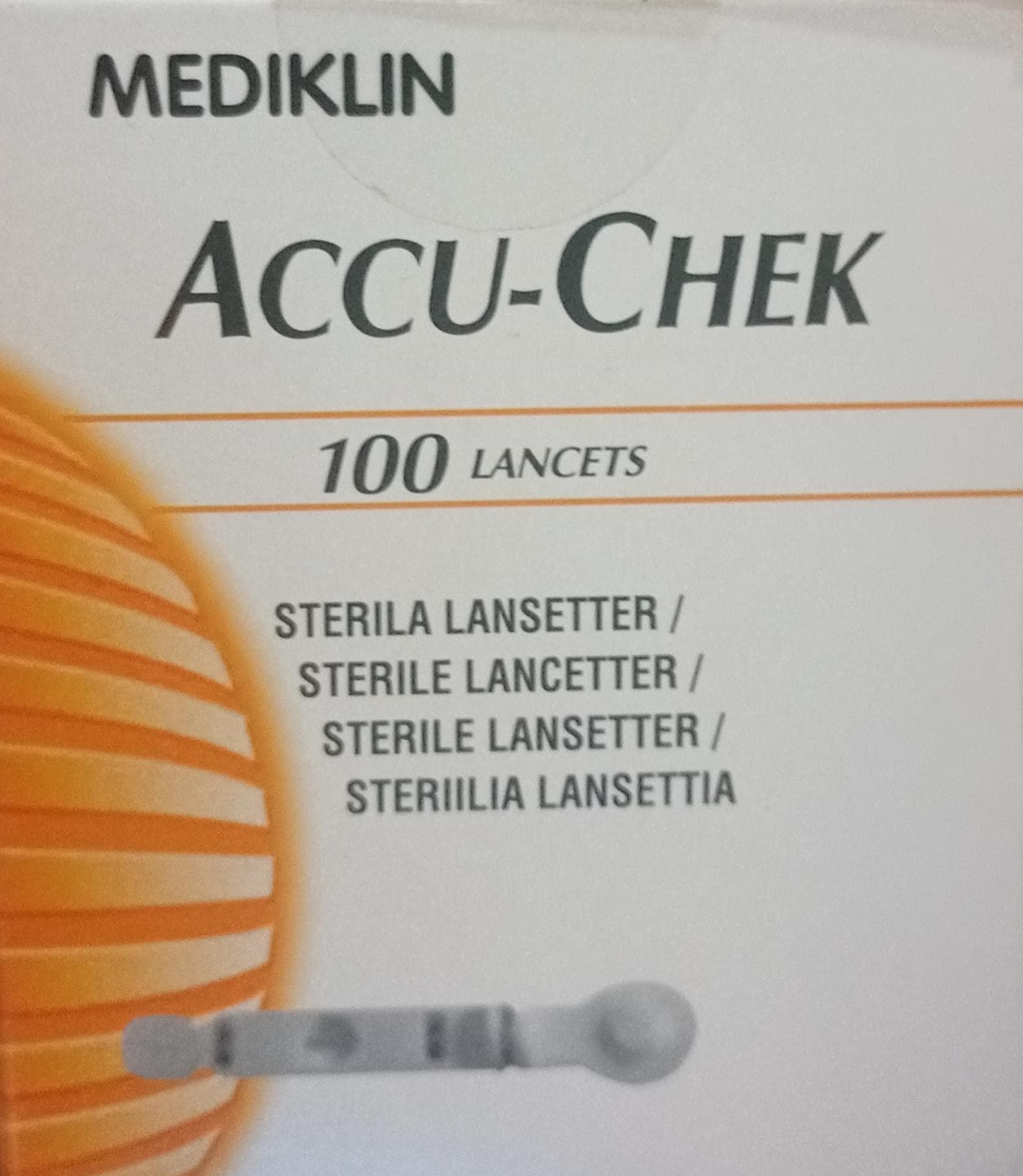 STERILE LENCET STRIP 100 (MEDIKLIN)