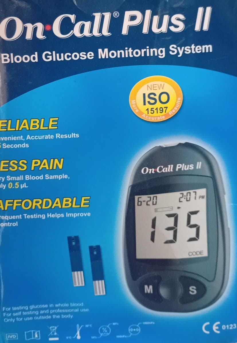 BLOOD GLUCOSE MONITOR (ON CALL PLUS)