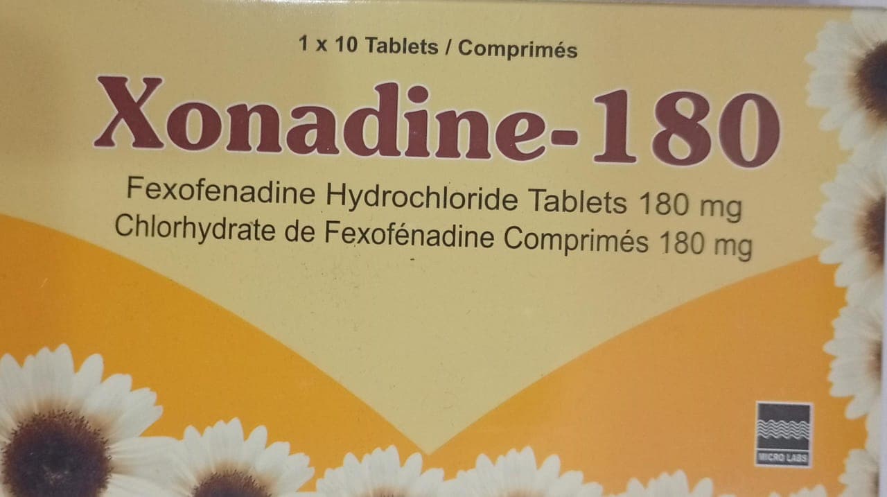 XONADINE 180 (FEXOFENADINE HYDROCHLORIDE)