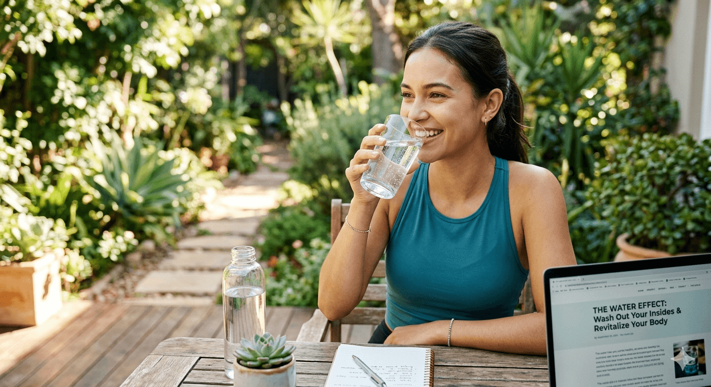 Drinking water is like washing out your insides