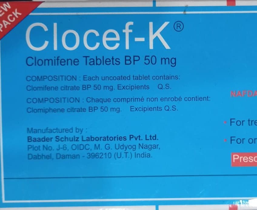 CLOCEF K (CLOMIPHENE 50MG)