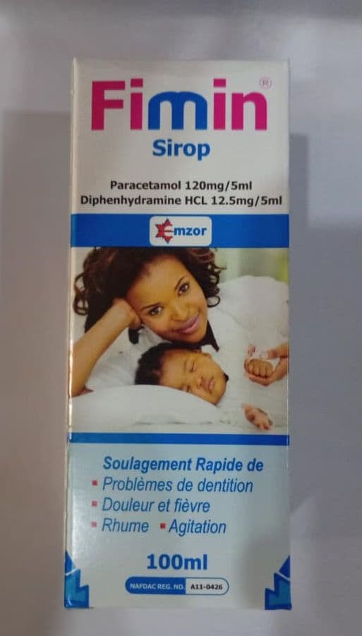 FIMIN 100ML (PARACETAMOL/DIPHENHYD)