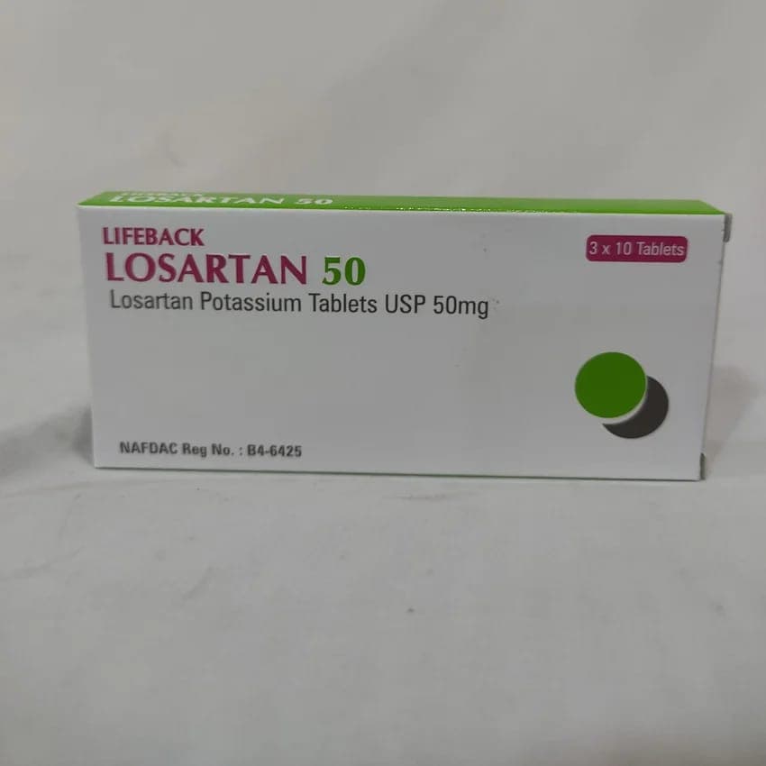 LOSARTAN POTASSIUM 50MG (LIFEBACK)