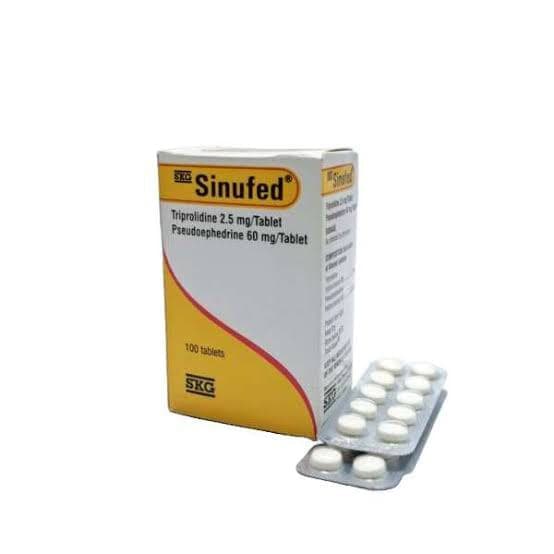SINUFED (TRIPOLID/PSEUDOEPHED 2.5/60MG)