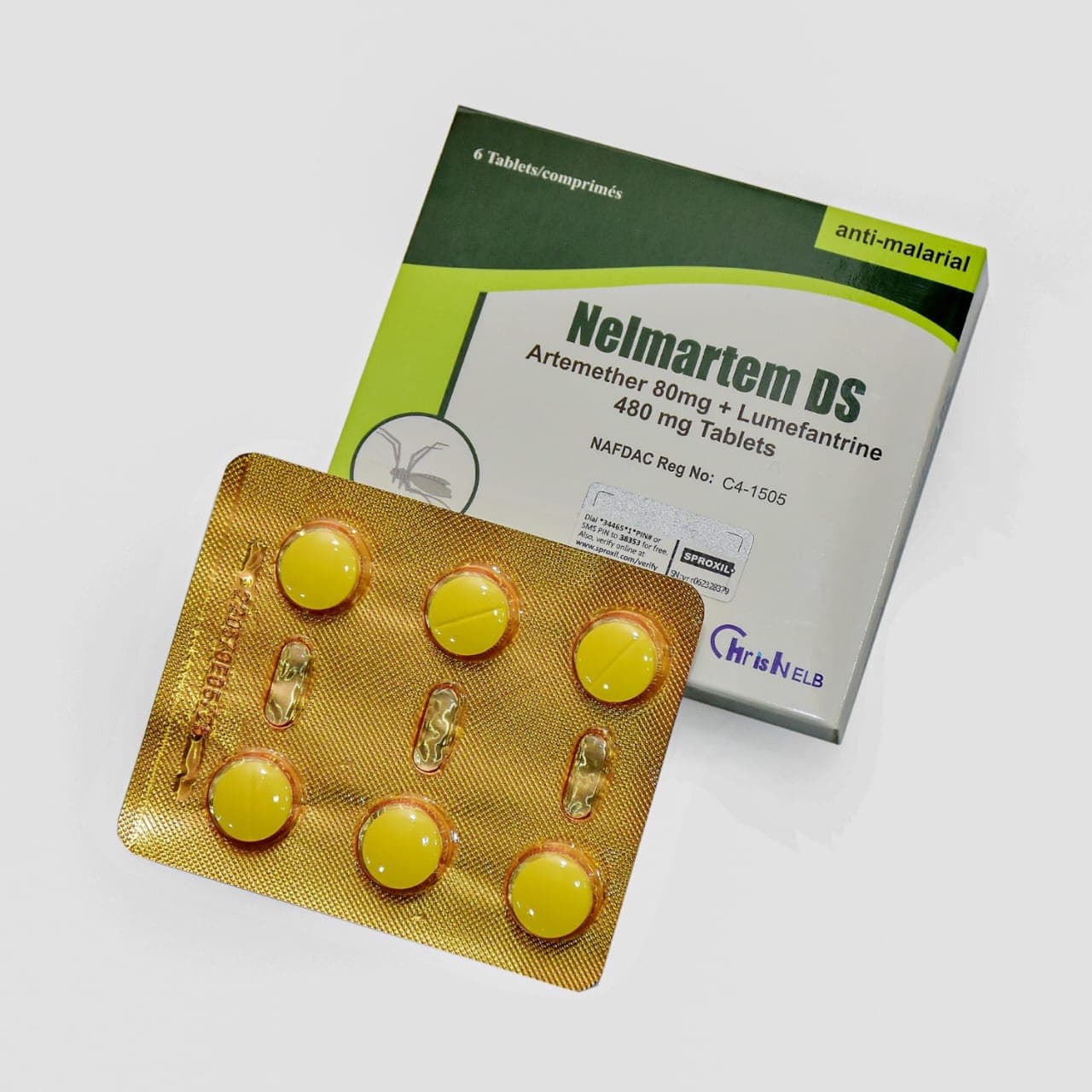 NELMARTEM DS X6 80/480MG (ARTEMETHER/LUMENFANTRINE)